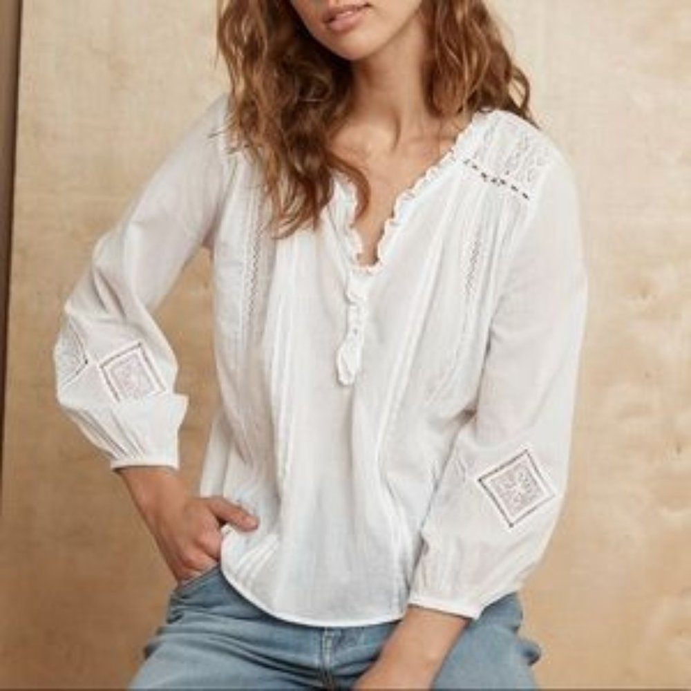 Velvet by Graham & Spencer Hope Blouse - Lace & Embroidered